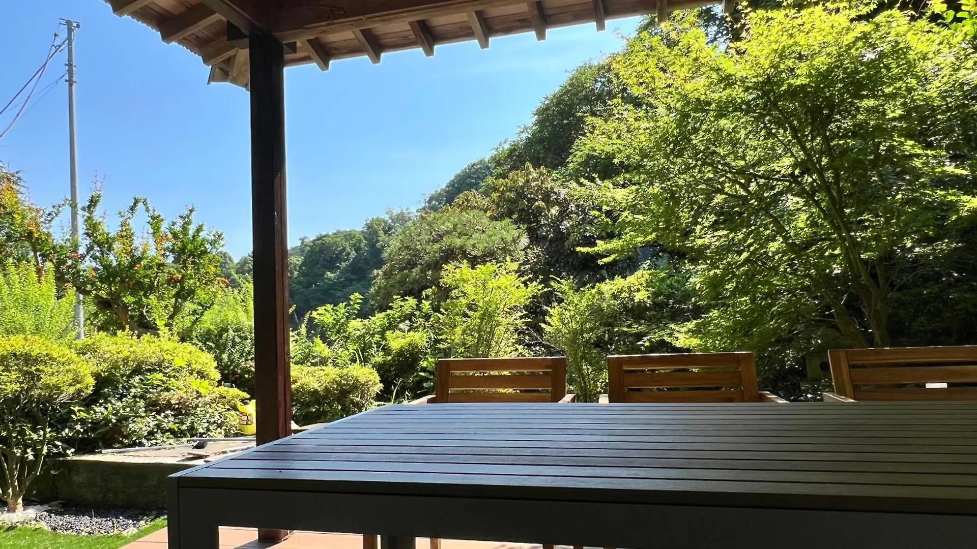 別荘 逗子市 山に囲まれた隠れ和式庭園室外bbqヴィラ